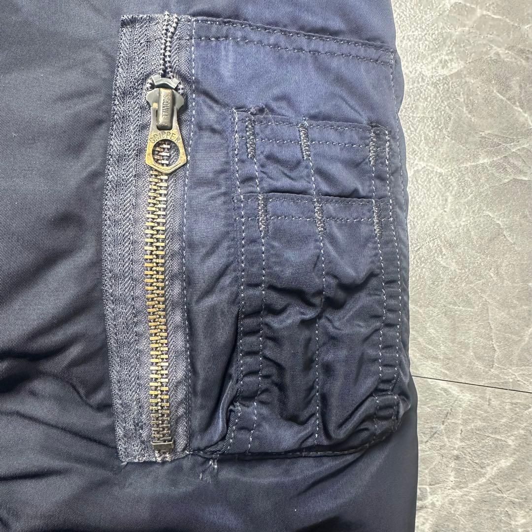 【希少】アルファ　MA-1 SCOVILL J-8279D 69s ネイビー　L