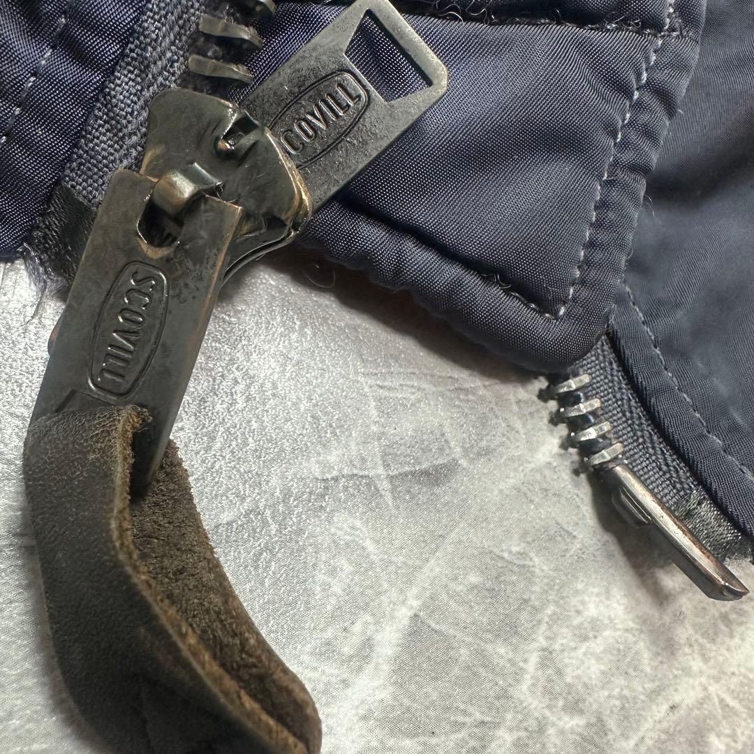 【希少】アルファ　MA-1 SCOVILL J-8279D 69s ネイビー　L