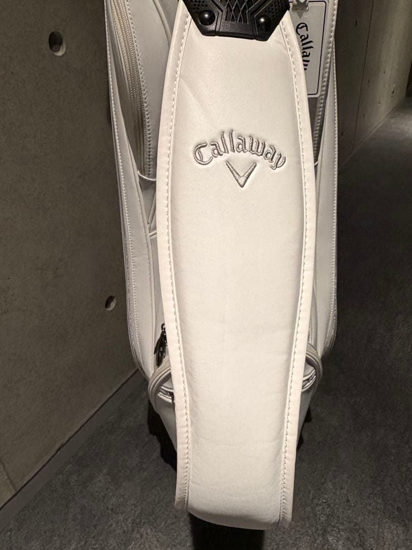 【匿名配送】CALLAWAY ホワイトキャディバッグ　直取OK