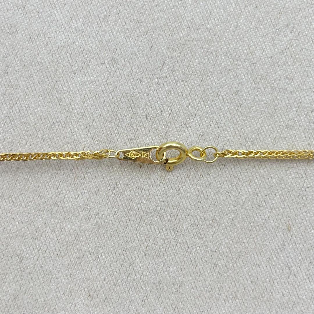 極美品ネックレスK18金 イエロー ゴールド K18刻印有りレディース