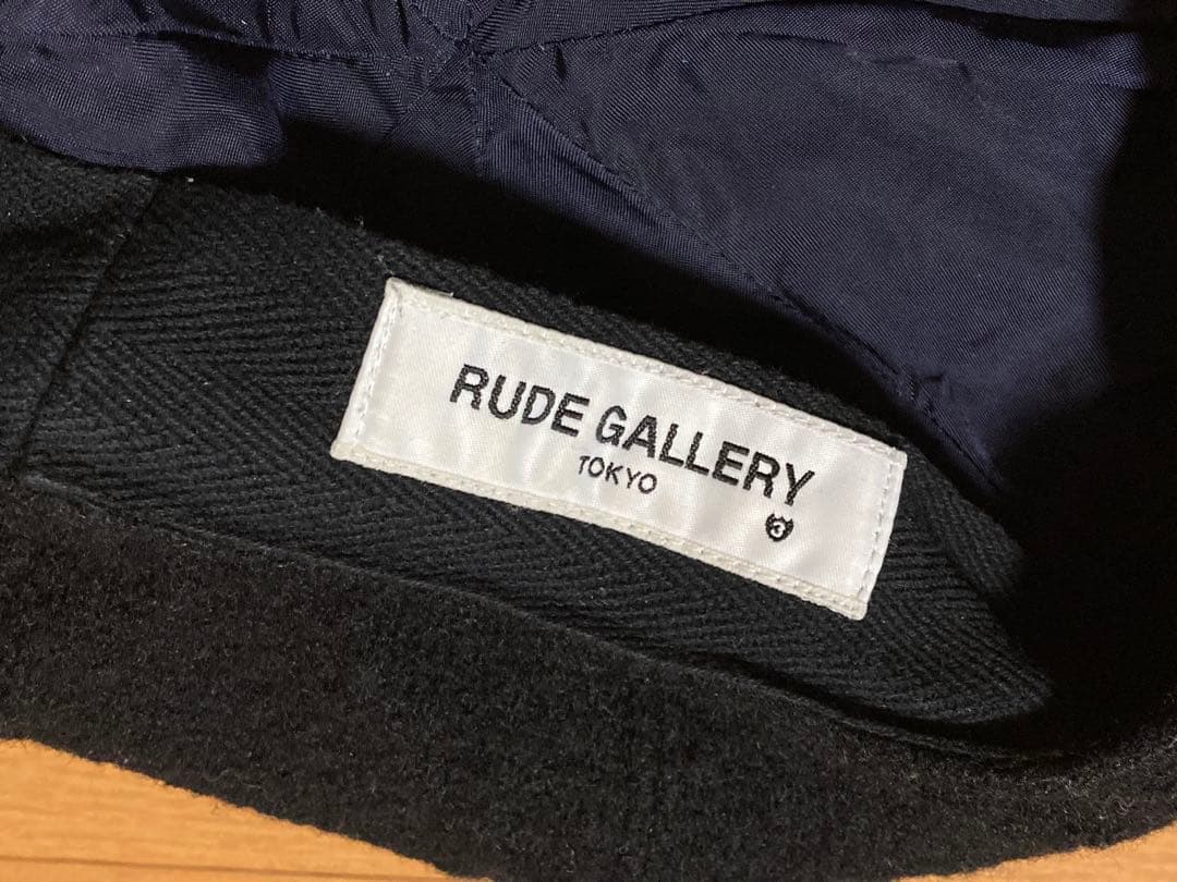 RUDE GALLERY ビッグ キャスケット 3 黒 ウール ブラック