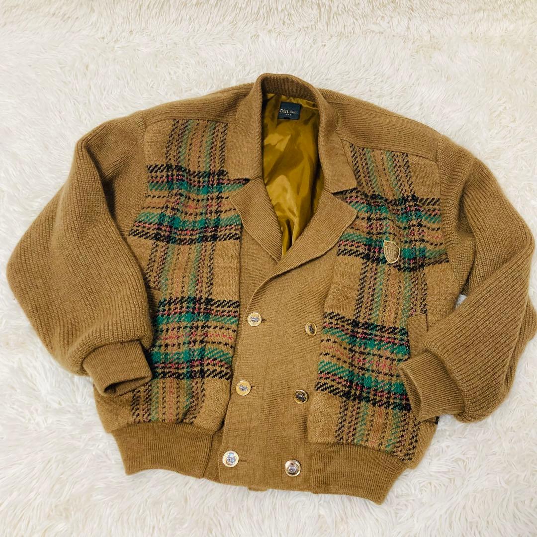 最終値下げ！　CELINE セリーヌ ジャケット ウール ブラウン #46