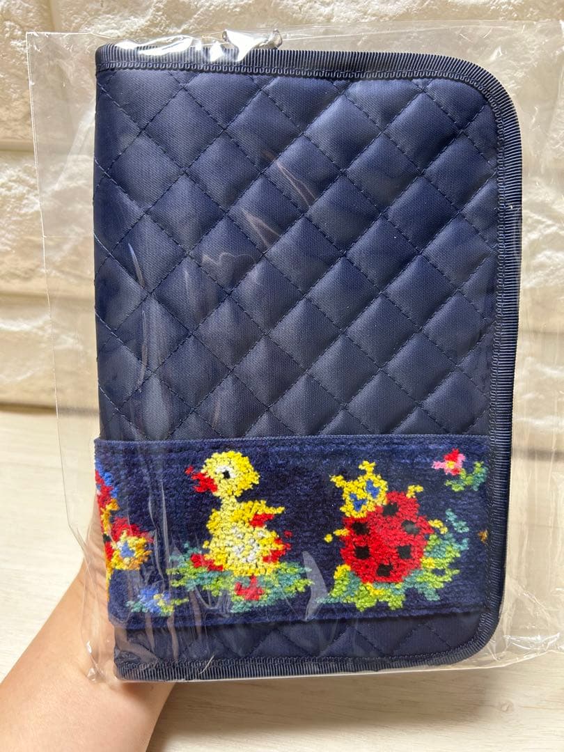 学校フェイラー　マルチケースS 母子手帳　ネイビー　リーベくん　シール