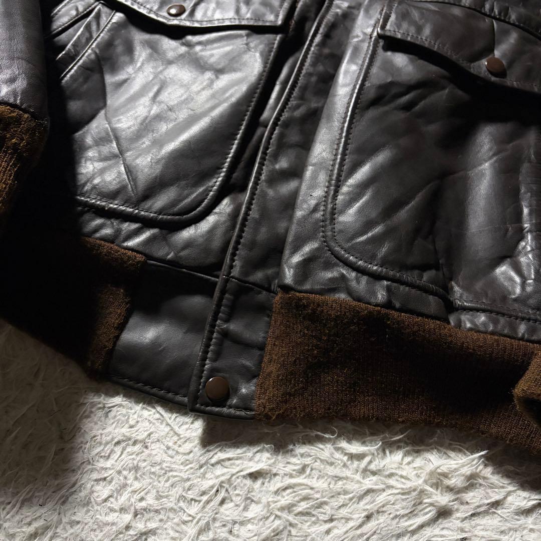 70s USA製 Sears フライトジャケット G-1 襟ボア 42