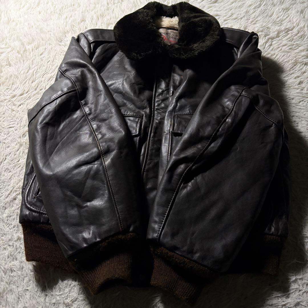 70s USA製 Sears フライトジャケット G-1 襟ボア 42