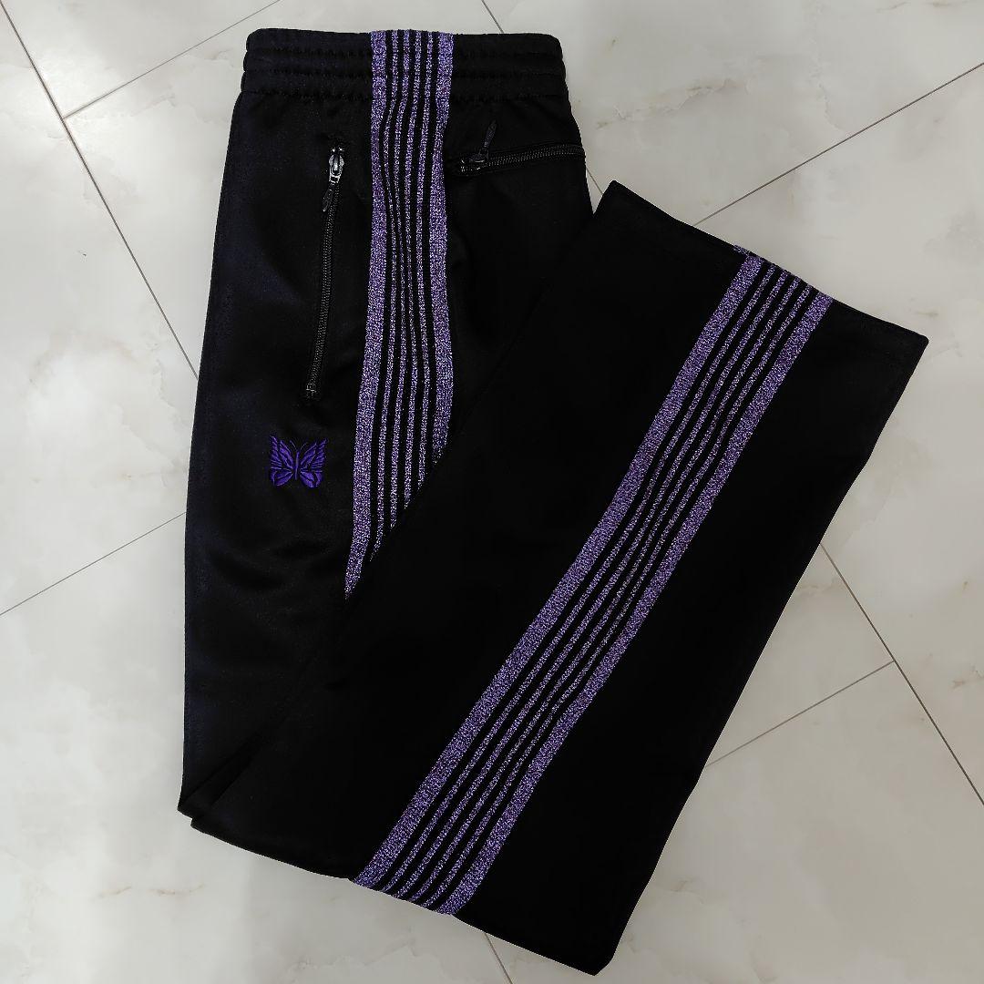 ✧Needles✧ 別注ラメ トラックパンツ ブラック パープル サイズ S