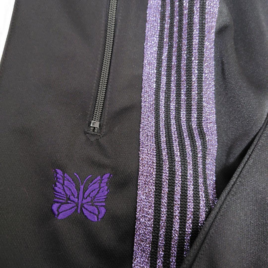 ✧Needles✧ 別注ラメ トラックパンツ ブラック パープル サイズ S