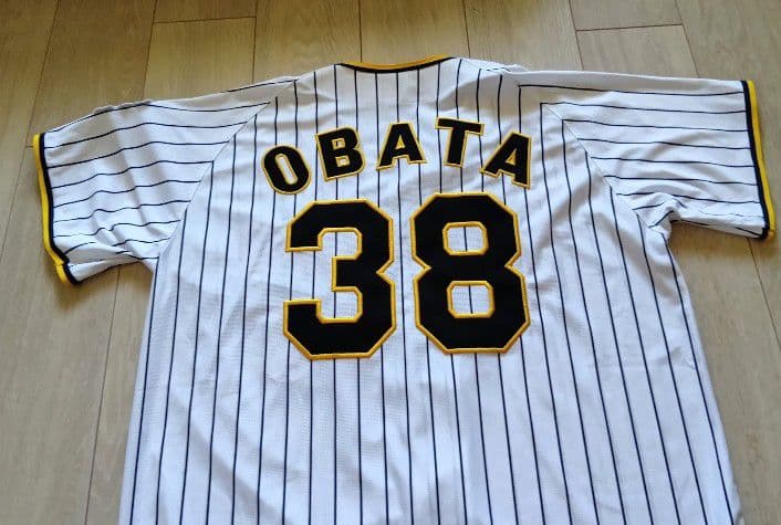 阪神　タイガース　小幡　ホーム　ユニフォーム　ミズノ　O