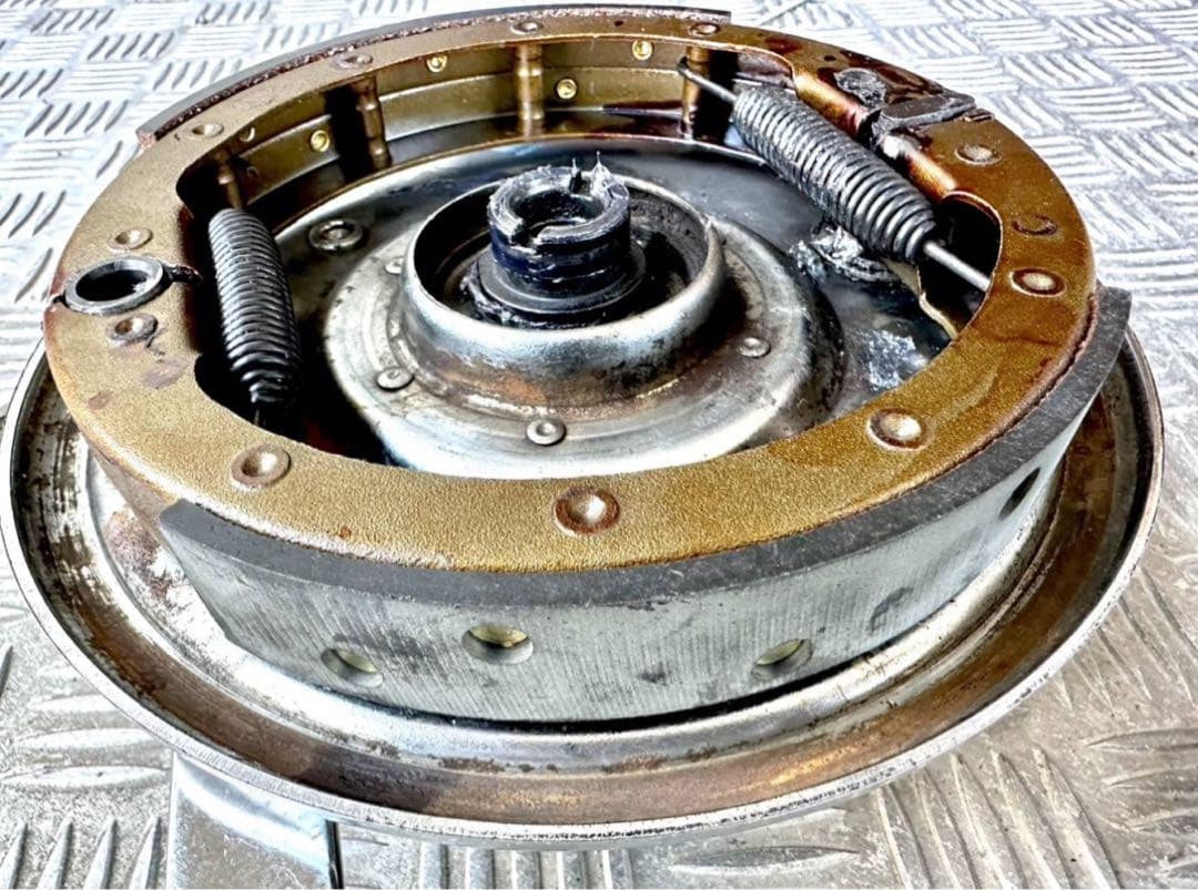 V-TWIN製74スプリンガー ドラムブレーキ クロームセット シングルカム仕様