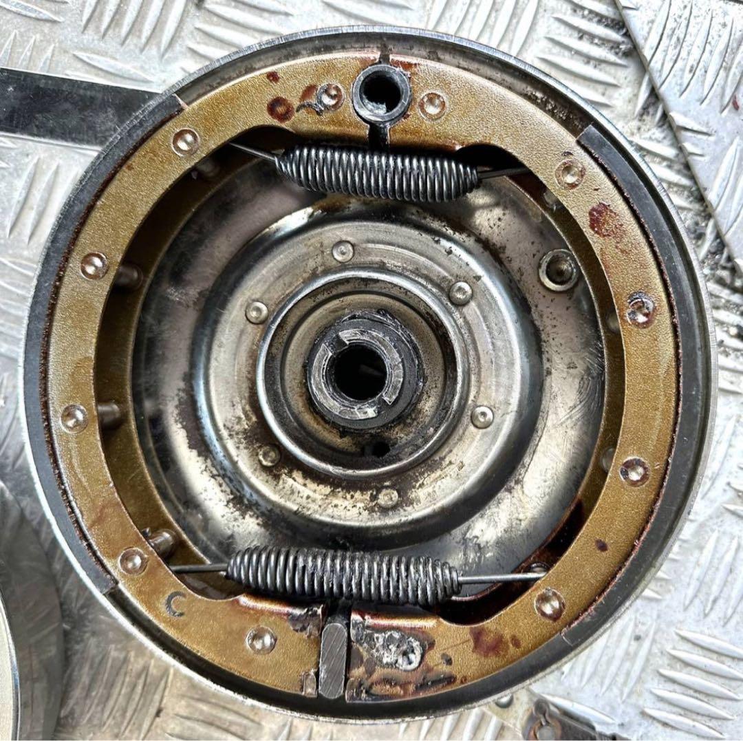 V-TWIN製74スプリンガー ドラムブレーキ クロームセット シングルカム仕様