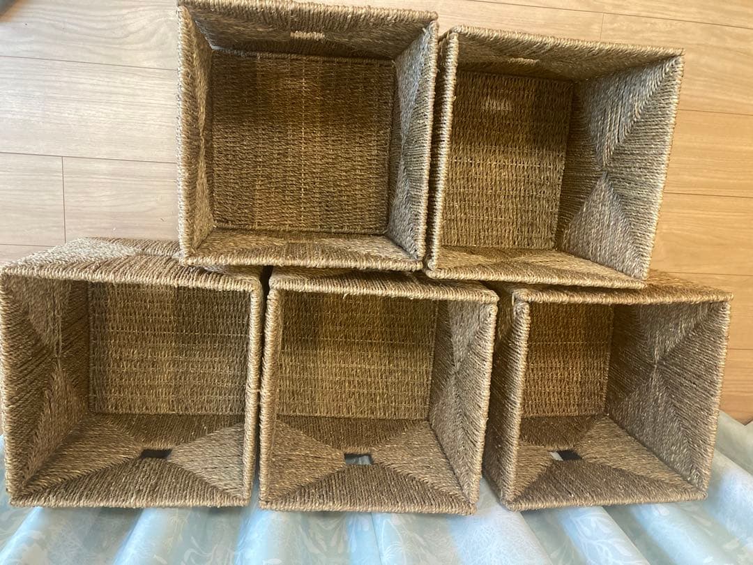 IKEA クニプサ5個セット　収納カゴ