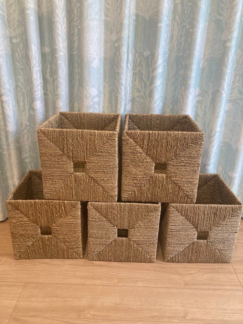 IKEA クニプサ5個セット　収納カゴ