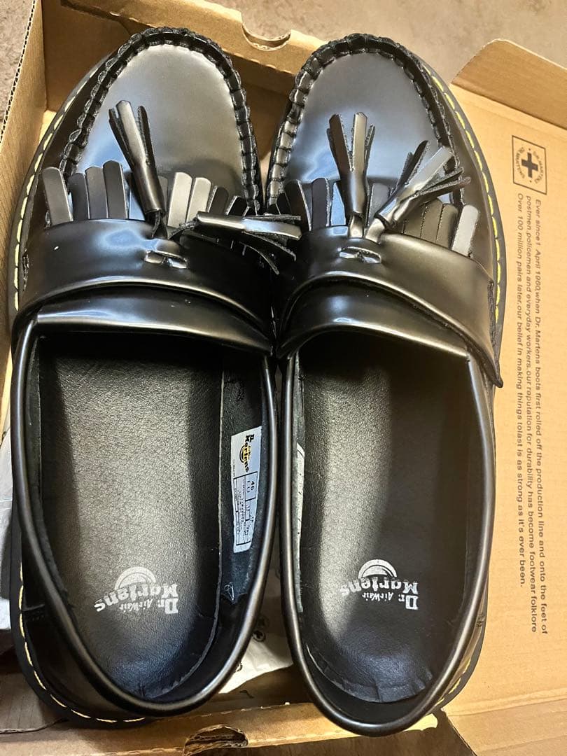 週末限定セール！Dr. Martens タッセル　ブラックローファー 46 EU