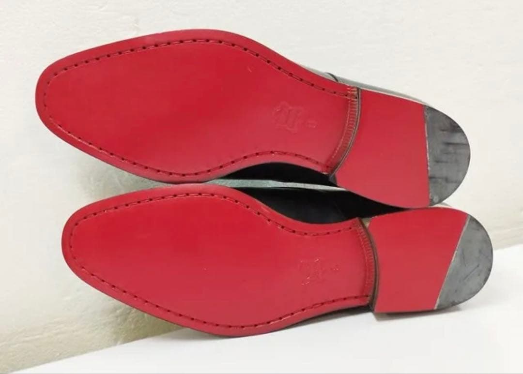 LOVELESS ダブルモンクストラップシューズ ブラック