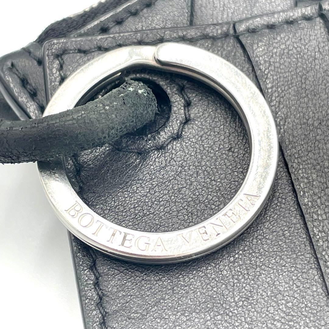 ボッテガヴェネタ ネックウォレット 財布 イントレチャート ブラック レザー