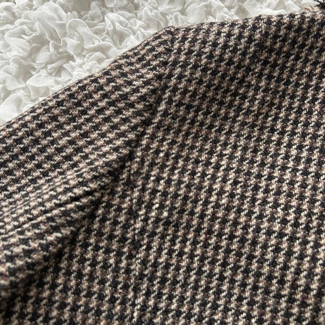 バーバリーロンドン　千鳥格子テーラードジャケット　大きいサイズ　ツイード