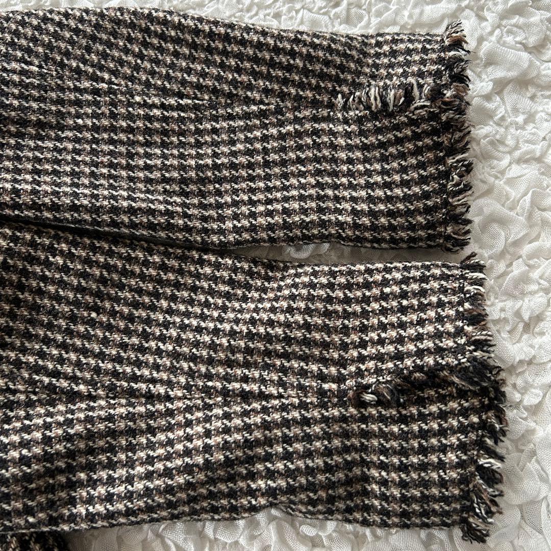 バーバリーロンドン　千鳥格子テーラードジャケット　大きいサイズ　ツイード