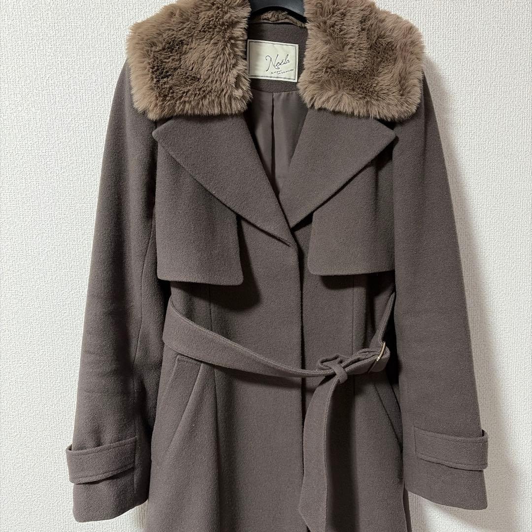 Noela ノエラ☆ファー付マルチロングコート M【美品】