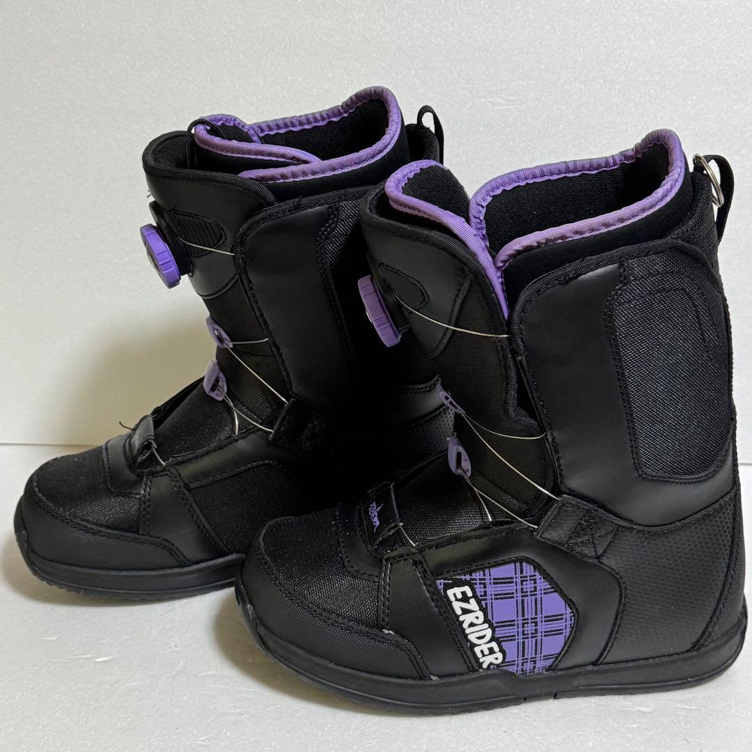 24.5cm EZRIDER スノーボードブーツ 女性用 ブラック/パープル