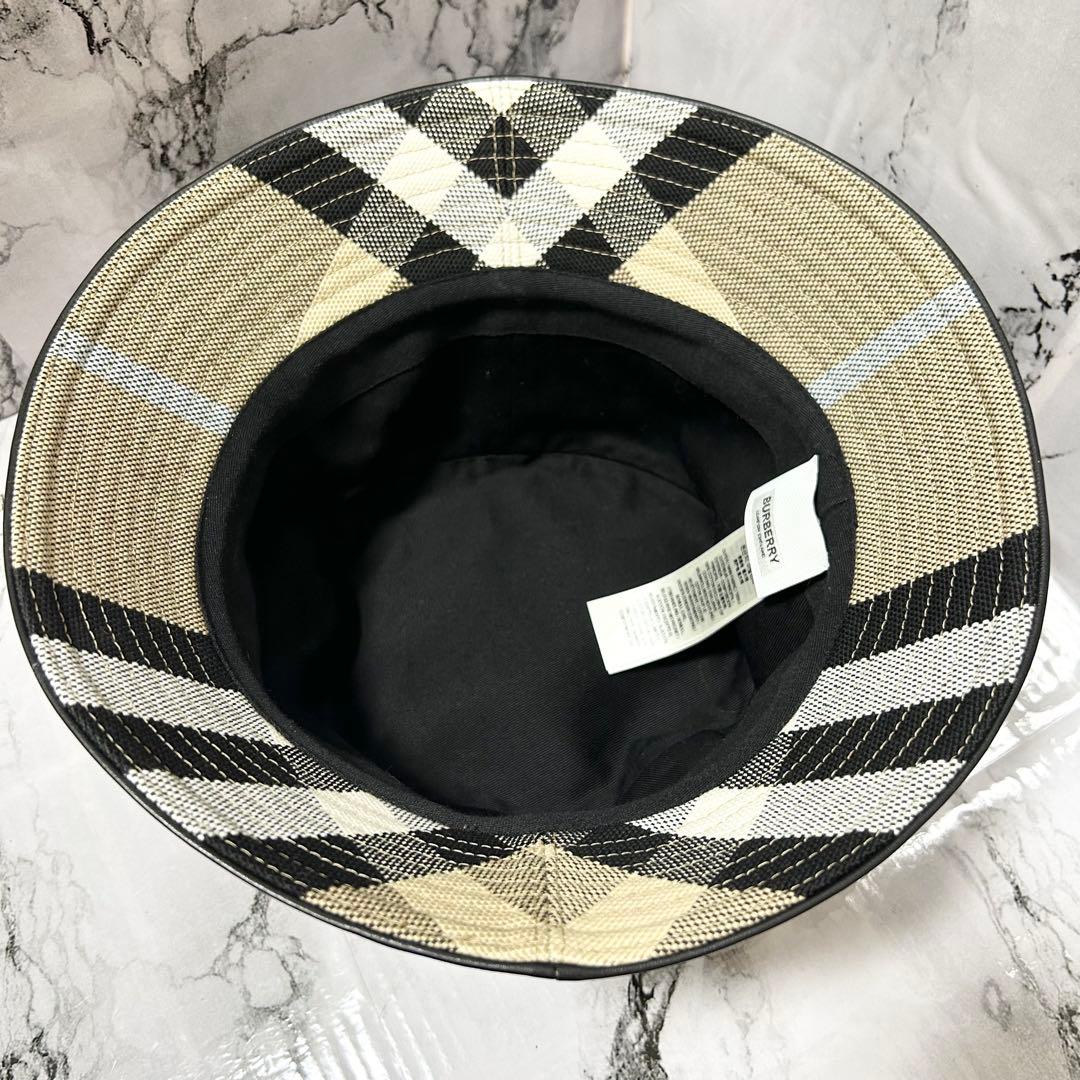 【極美品】バーバリー バケットハット ノバチェック柄 Lサイズ
