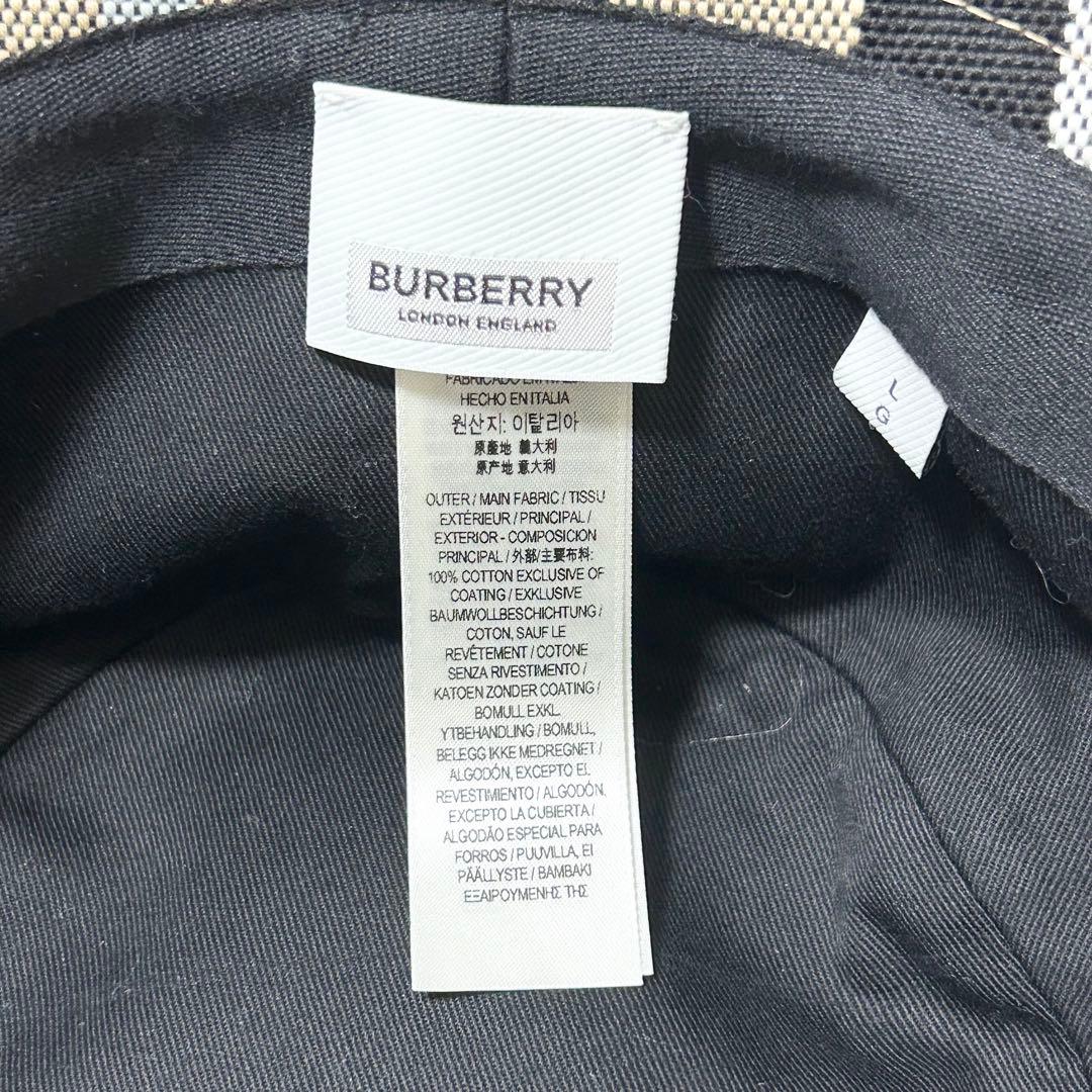 【極美品】バーバリー バケットハット ノバチェック柄 Lサイズ