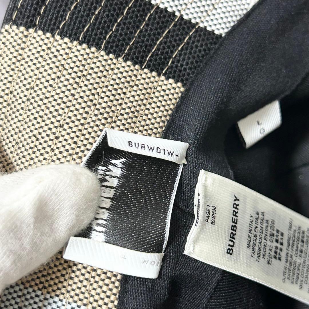 【極美品】バーバリー バケットハット ノバチェック柄 Lサイズ