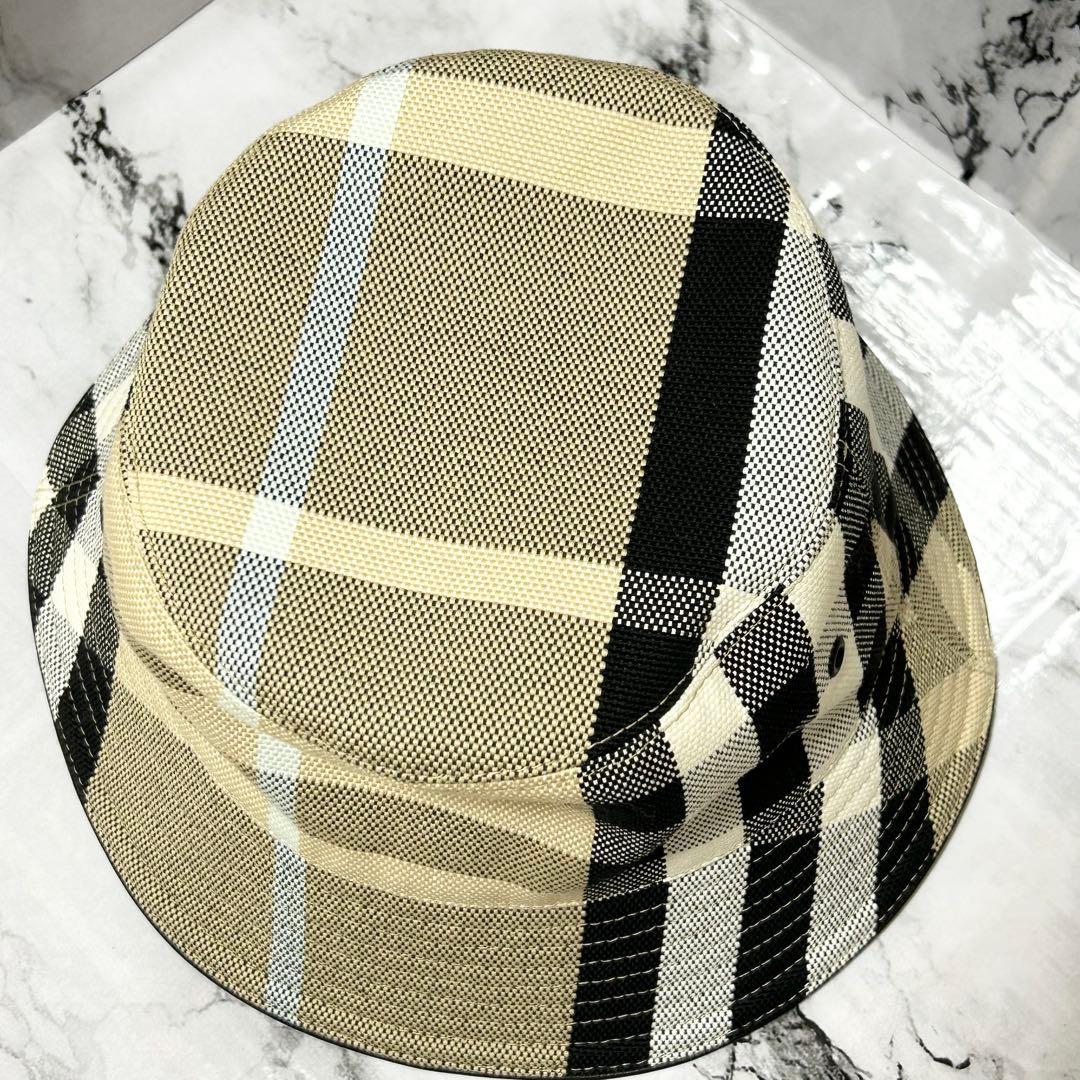 【極美品】バーバリー バケットハット ノバチェック柄 Lサイズ