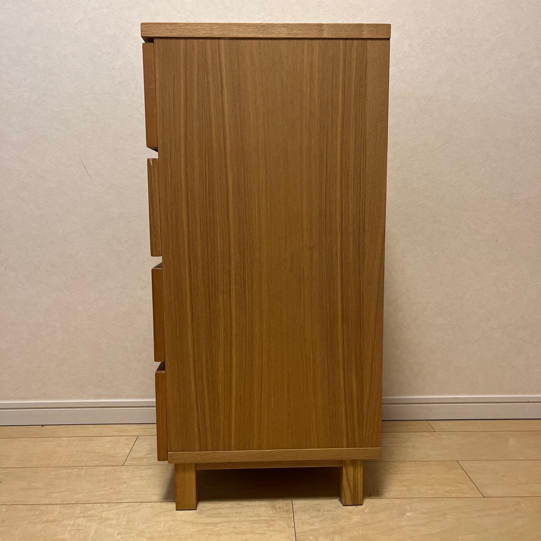 MUJI 木製4段チェスト W400