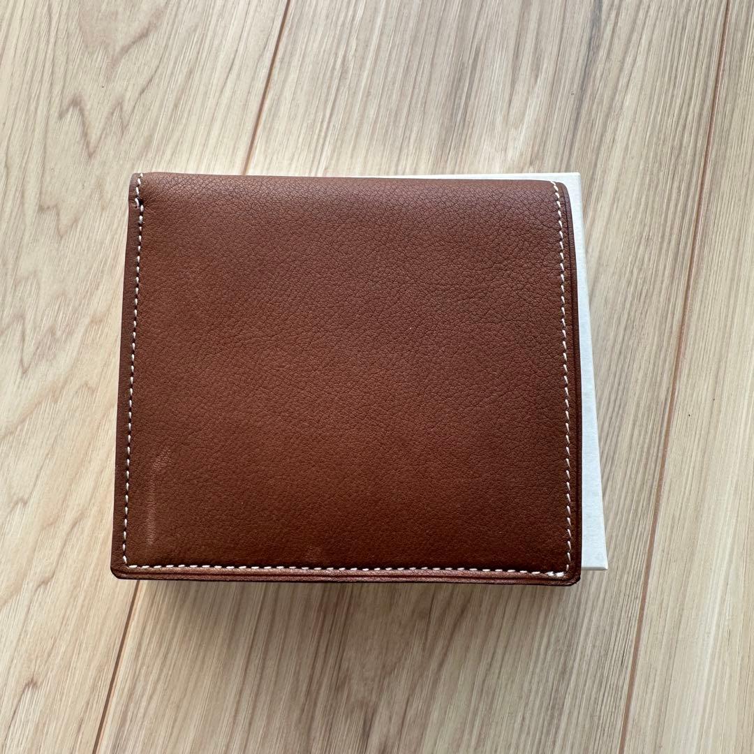 COMME des GARÇONS 二つ折り財布 ブラウン新品未使用内側傷あり