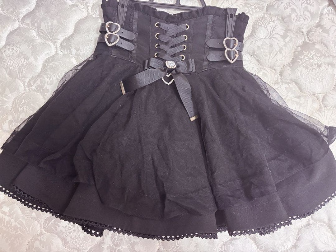 LIZLISA レースアップコルセットライクスカパン