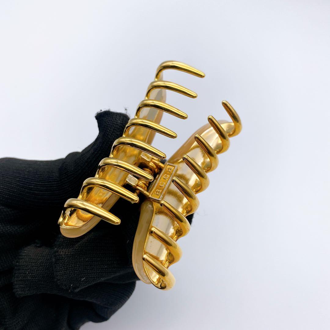 ACCA アッカ ニューコラーナ ヘアクリップ パールベージュ Mサイズ