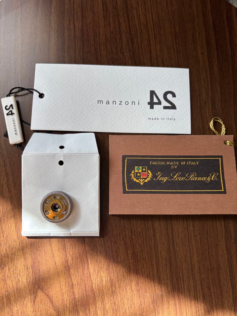 極美品　manzoni24 ロングジレ 38