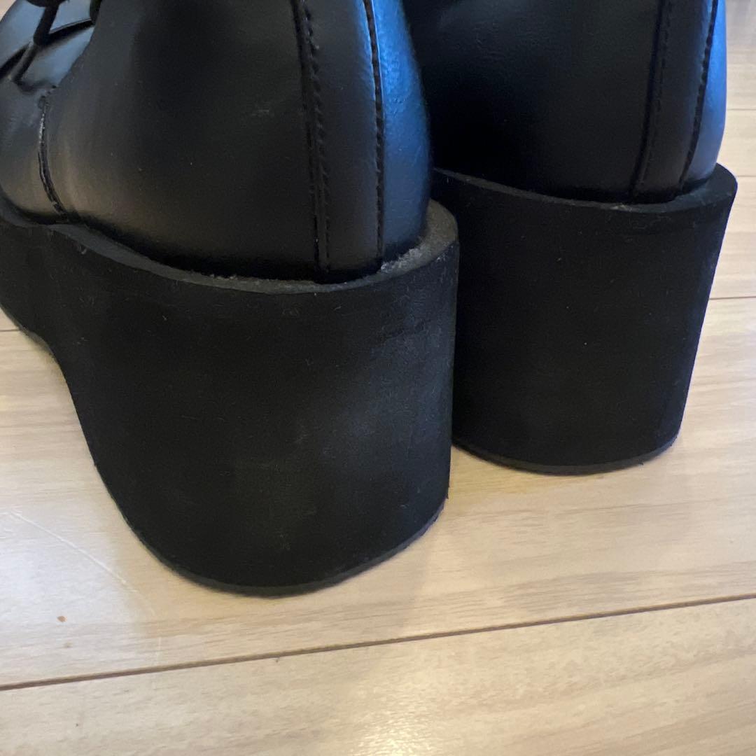 【専用です】メンズ Demonia 厚底レザーシューズ 27.5〜28.0cm