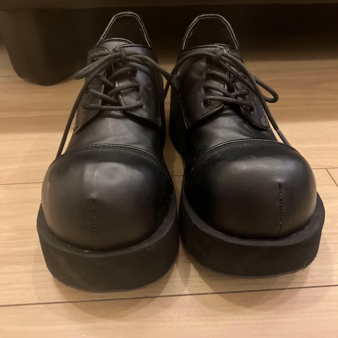 【専用です】メンズ Demonia 厚底レザーシューズ 27.5〜28.0cm