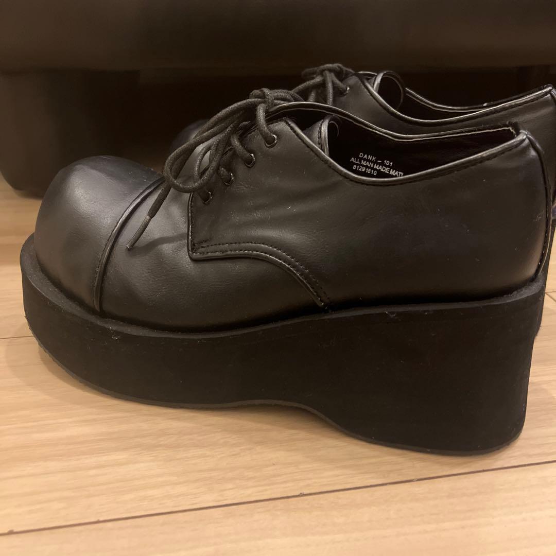 【専用です】メンズ Demonia 厚底レザーシューズ 27.5〜28.0cm