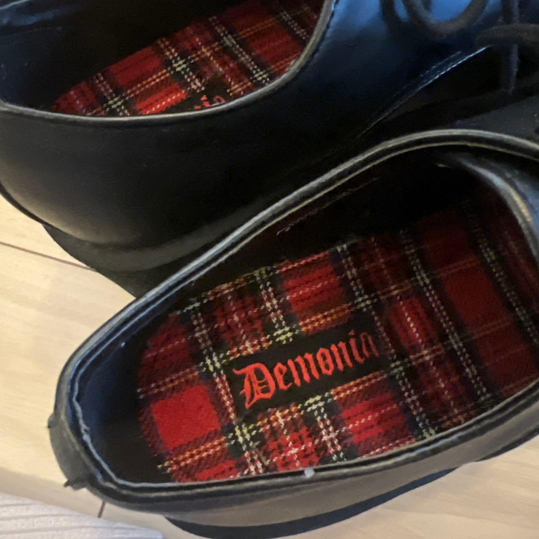 【専用です】メンズ Demonia 厚底レザーシューズ 27.5〜28.0cm