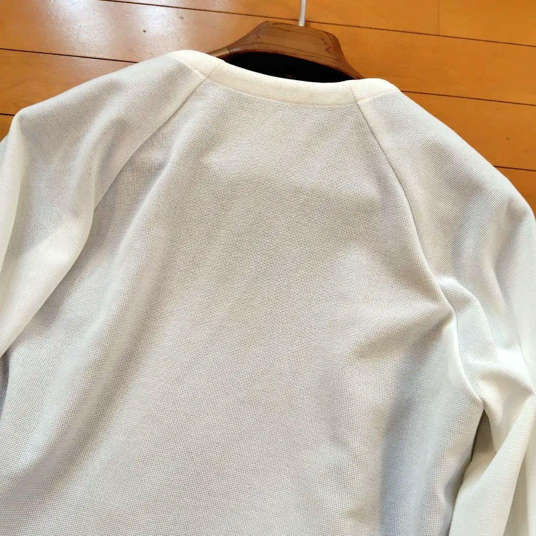 レリアン ノーカラー・バルーンスリーブジャケットコクーン11L