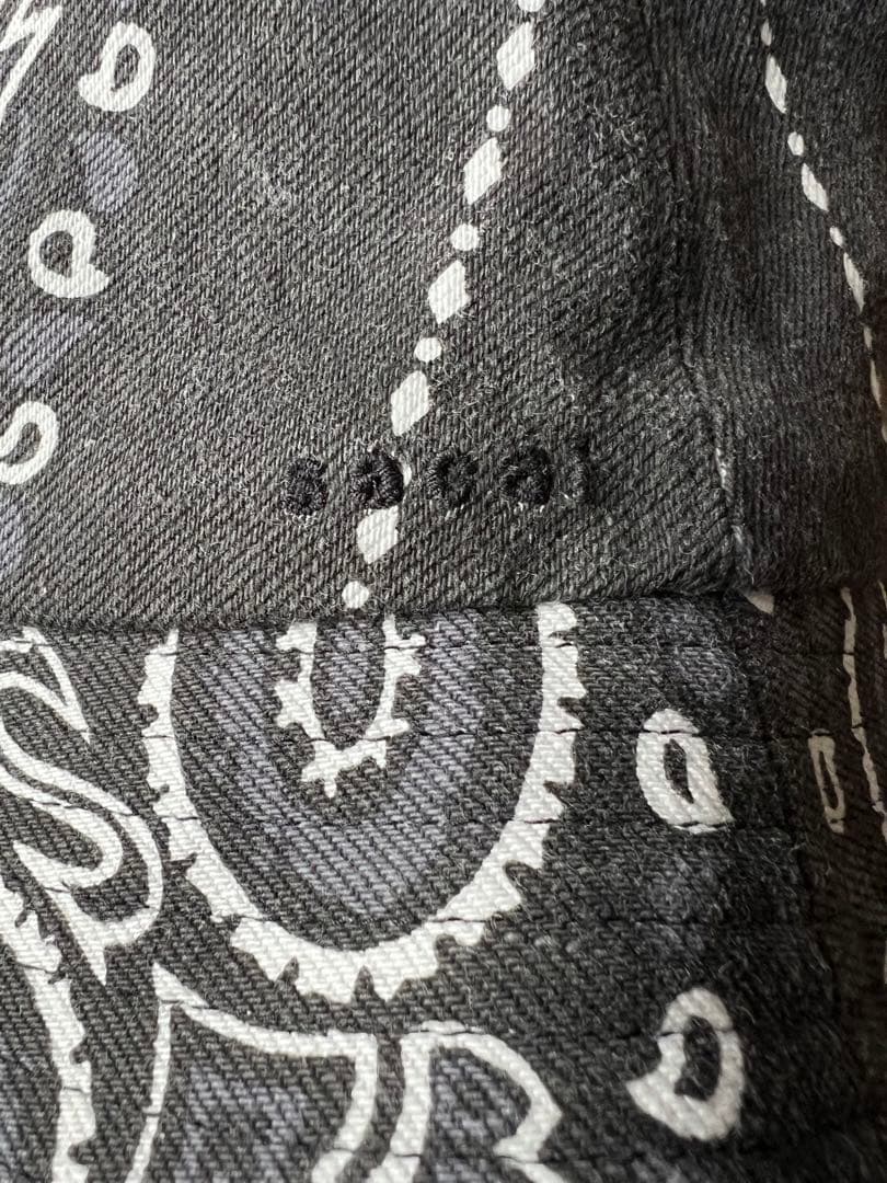 sacai Double Brim Hat バンダナ柄ダブルブリムハット