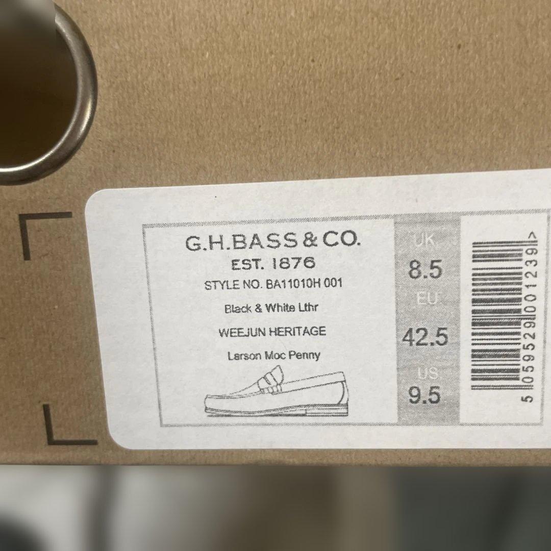g.h bass weejuns白黒レザー ローファー
