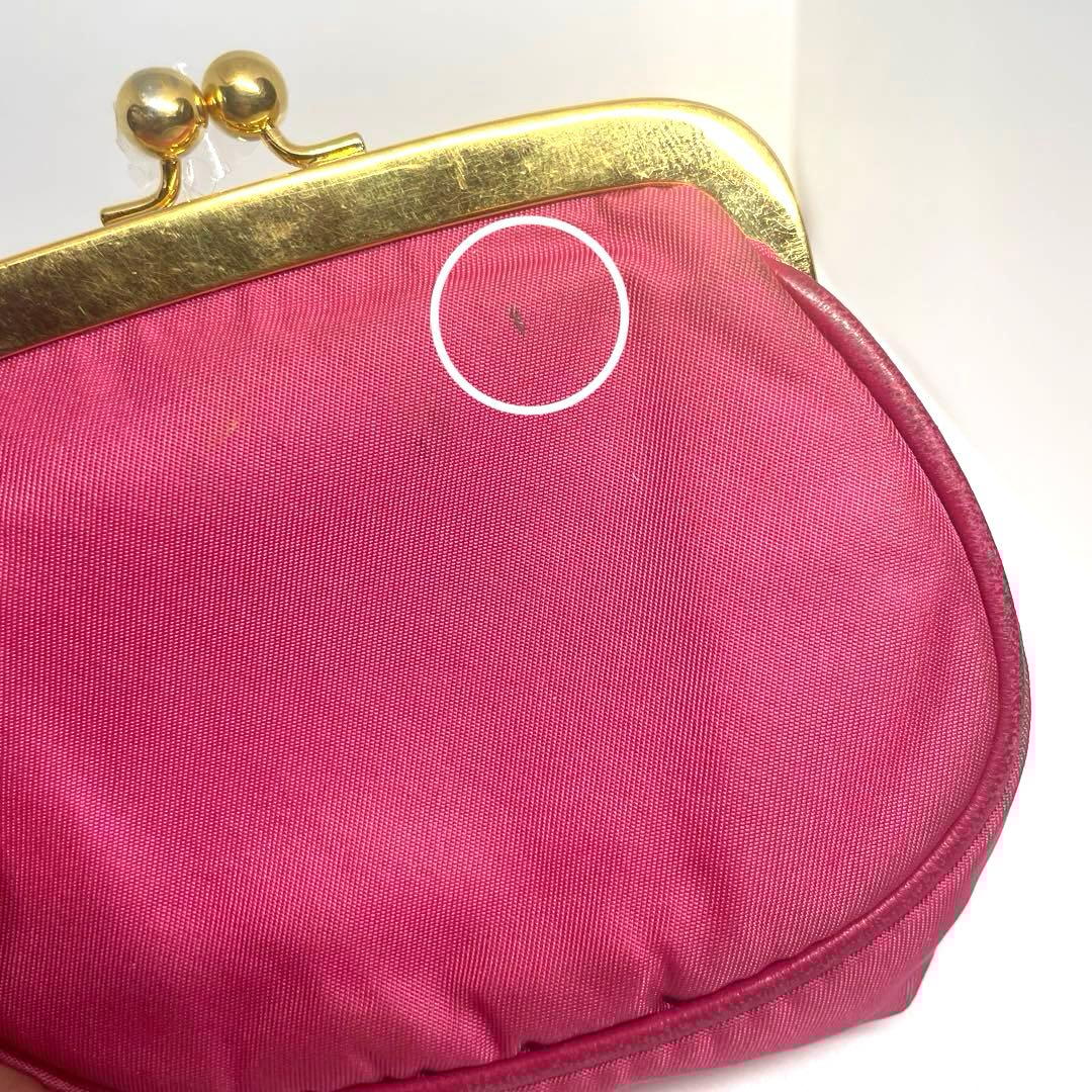 専用❗️可愛い♡PRADA✨プラダ　がま口　ピンク ケース 小銭入れ