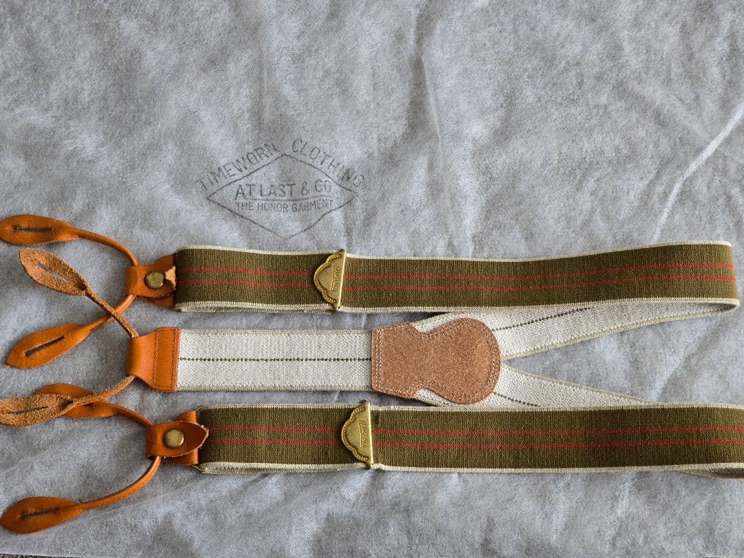 TIMEWORN CLOTHING ATLAST アットラスト サスペンダー