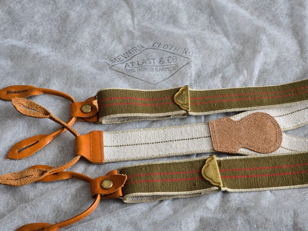 TIMEWORN CLOTHING ATLAST アットラスト サスペンダー