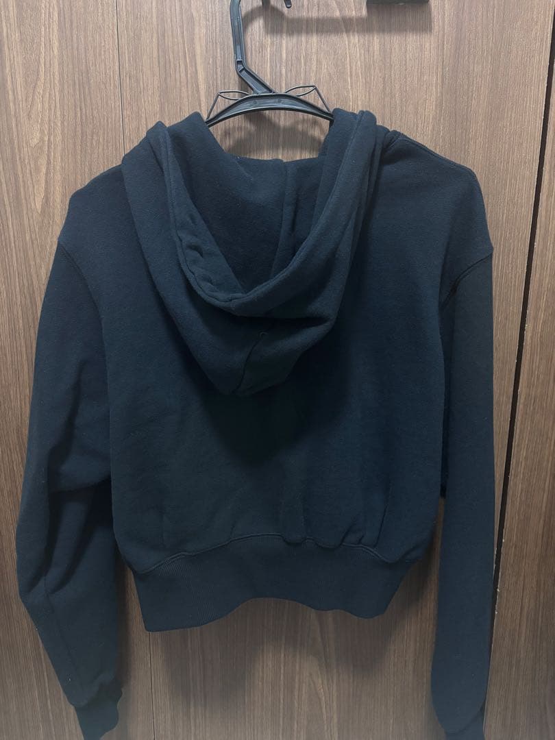 moussy UOM ZIP UP スウェット フーディ ブラック