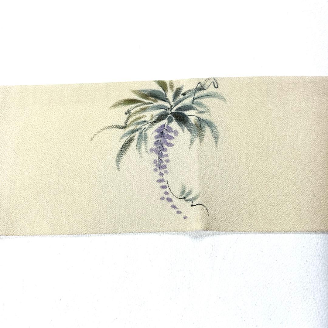 専用帯6254 ●高級 正絹 名古屋仕立て 名古屋帯 藤の花