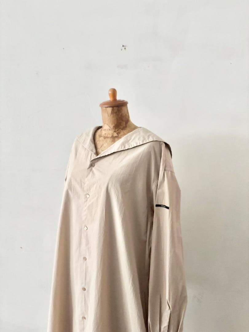 【美品】ORCIVAL　コットン セーラーカラー　ロングシャツドレス