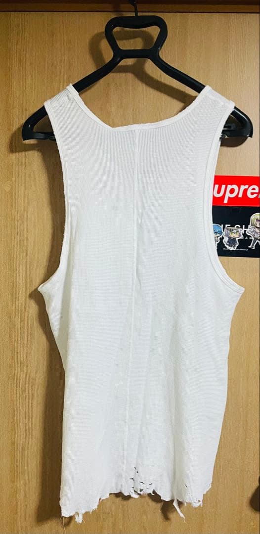 トップス ancellm 25ss DAMAGE WAFFLE TANK TOP