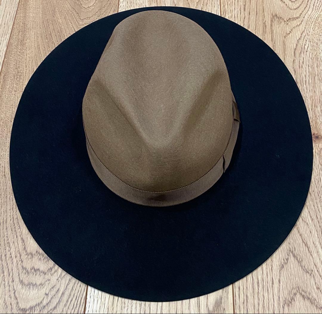 KAKOI 2TONE MOCHA HAT ウールハット 中折れ カコイ