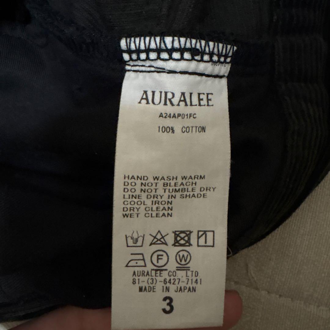 AURALEE FINX CORDUROY PANTS サイズ3