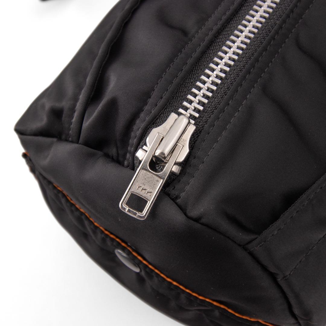 A038【ポーター／タンカー】ミニボストンバッグ　ダッフル　ナイロン　ブラック