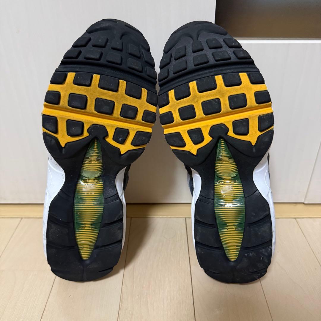 【NIKE】AIRMAX95 ピュアプラチナム/ゴージグリーン　24センチ